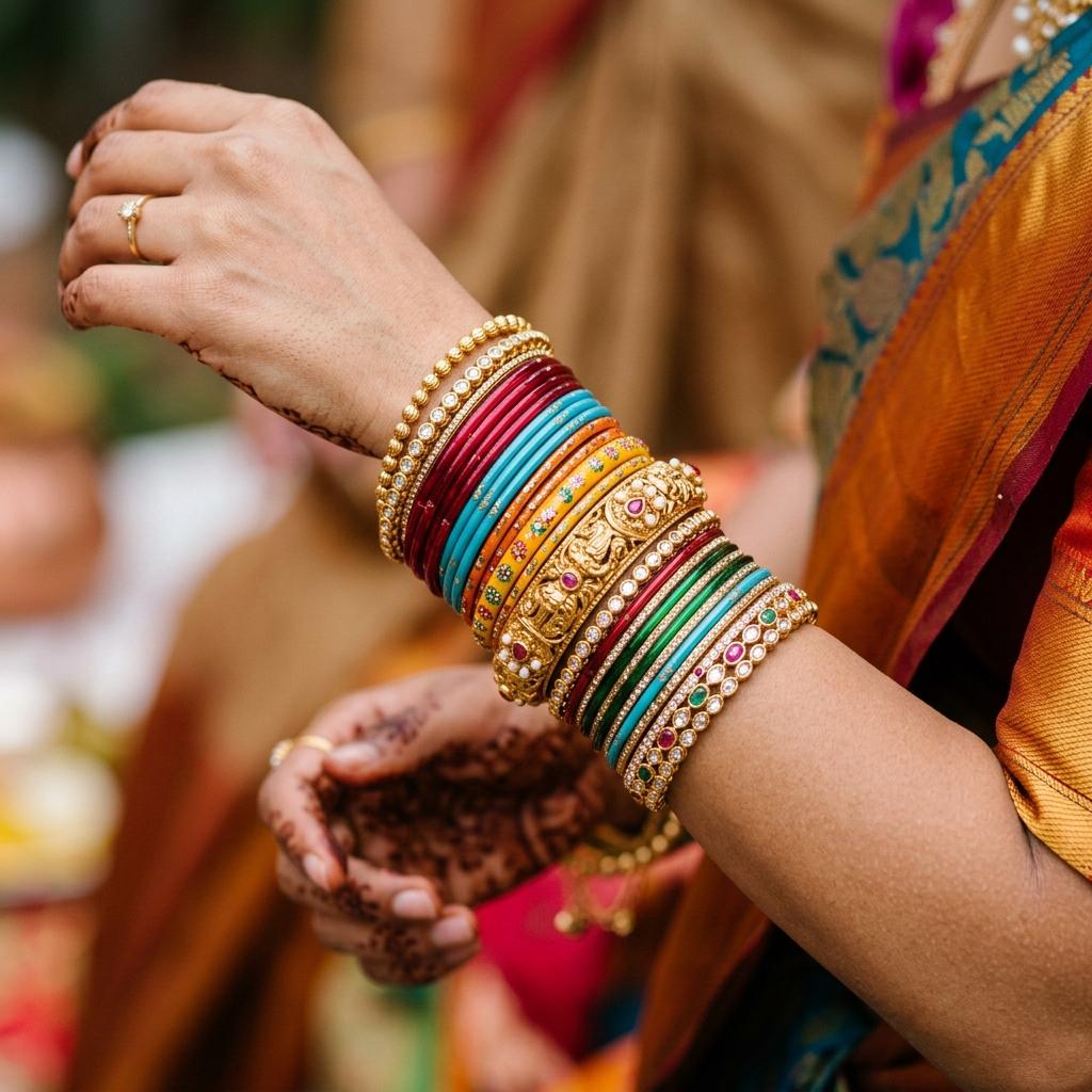 Haldi and Mehendi Bangle Color Guide: Fresh Combinations for Pre-Wedding Outfits