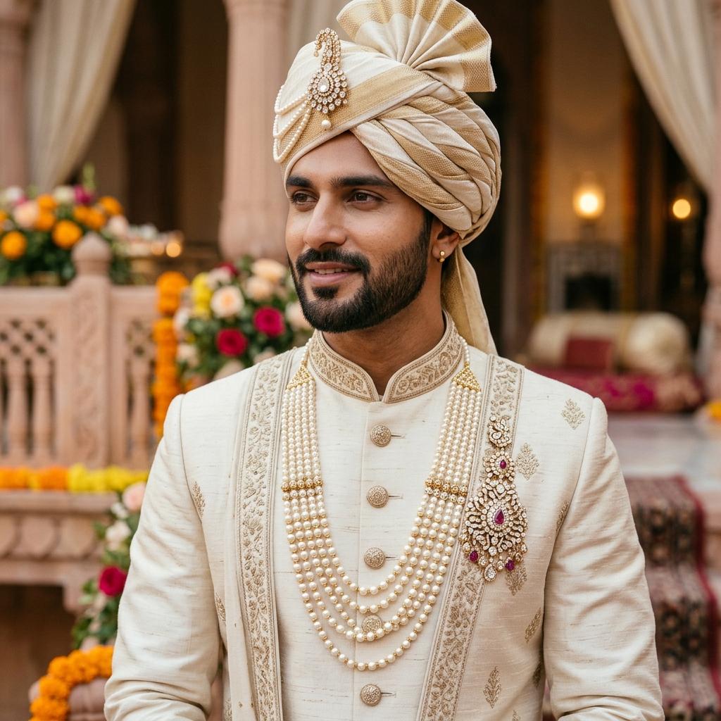 Groom's Style Guide: How to Properly Accessorize Your Sherwani