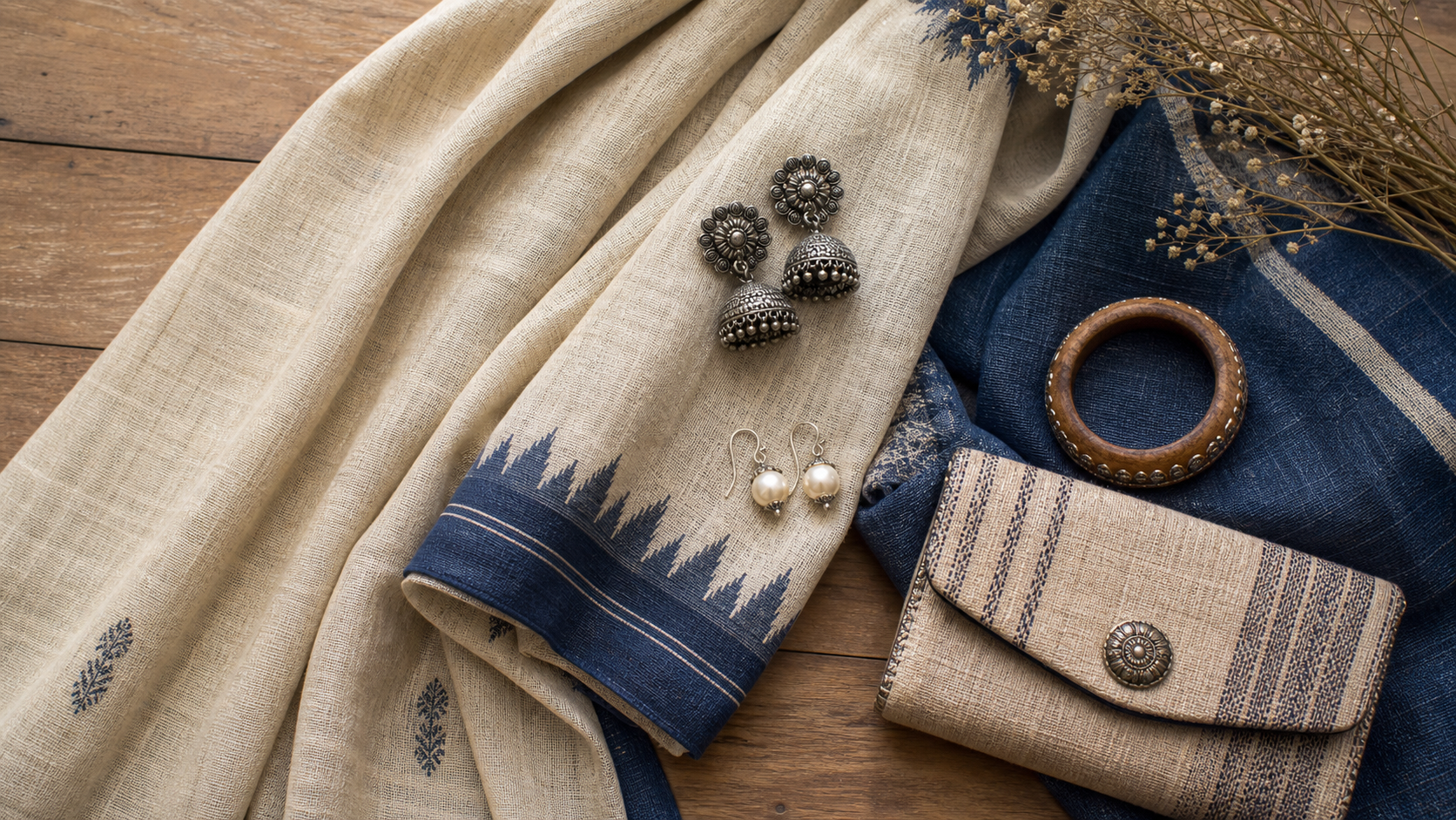 Linen Saree Accessory Guide: Minimal Jewelry Ideas for Elegant Daytime Looks