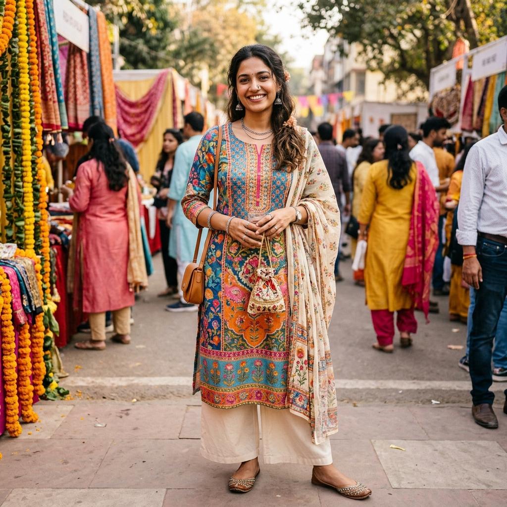 Festive Fashion: How to Style Kurtis with Minimalist Jewelry